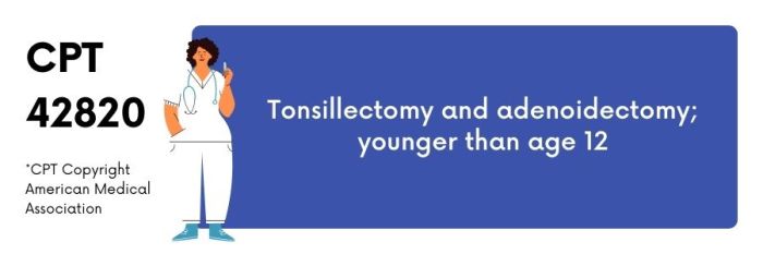 Tonsillectomy cpt