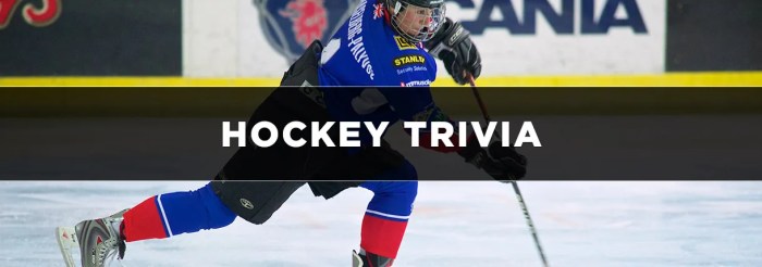 Hockey trivia questions and answers