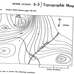 Topographic maps lab answer key