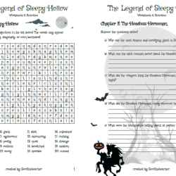 The legend of sleepy hollow worksheets pdf